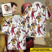 Load image into Gallery viewer, Personalized Cartoon Hawaiian Shirt Custom Name Gift for Him
