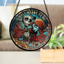 Load image into Gallery viewer, Personalized Stained Glass Suncatcher Unique Gift for Couples
