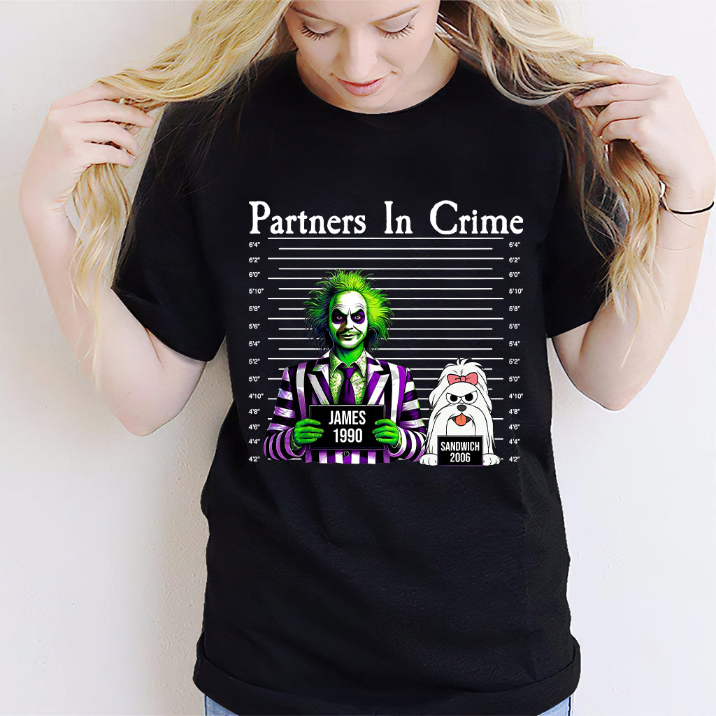 Personalized Partners In Crime T-shirt & Hoodie for Mom/Dad