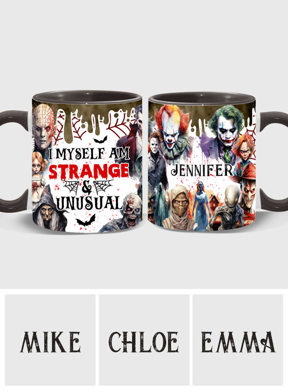 Personalized Horror-Themed Accent Mug Custom Name Gift