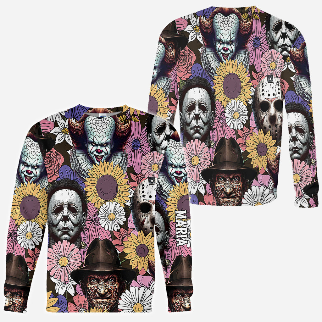Personalized Horror Themed All Over Shirt Custom Design Gift