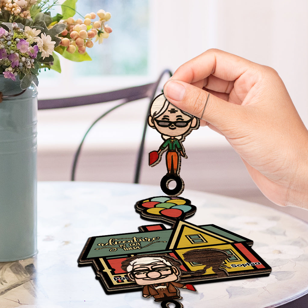 Personalized Adventure Key Holder Gift for Couples or Families