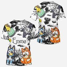 Load image into Gallery viewer, Personalized Halloween All-Over Shirt Custom Name Gift for Kids
