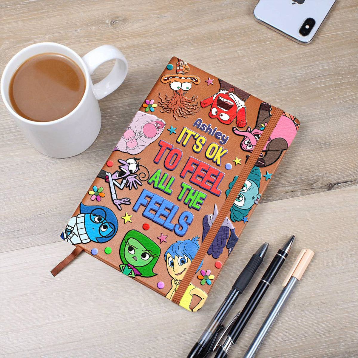 Personalized Leather Journal Custom Name Gift for Graduation