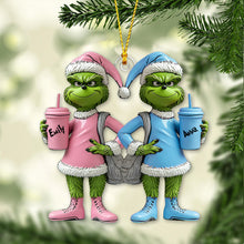 Load image into Gallery viewer, Personalized Grinch Transparent Ornament Custom Gift for Friends
