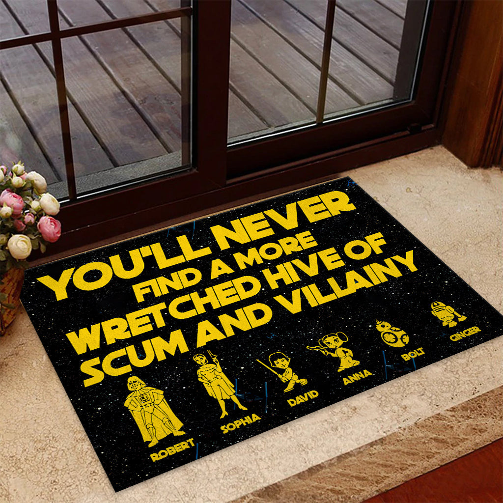 Personalized Wretched Hive Doormat Custom Name Gift