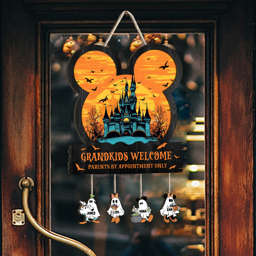 Personalized Grandkids Welcome Sign Custom Names Gift for Grandma