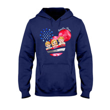 Load image into Gallery viewer, Personalized America Mama T-Shirt &amp; Hoodie Custom Family Gift
