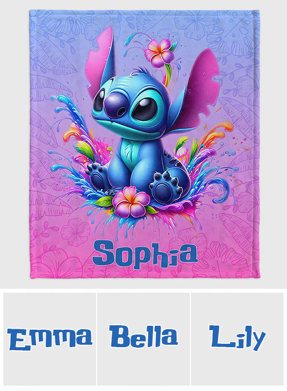 Personalized Ohana Blanket Custom Name Gift for Kids