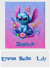 Load image into Gallery viewer, Personalized Ohana Blanket Custom Name Gift for Kids
