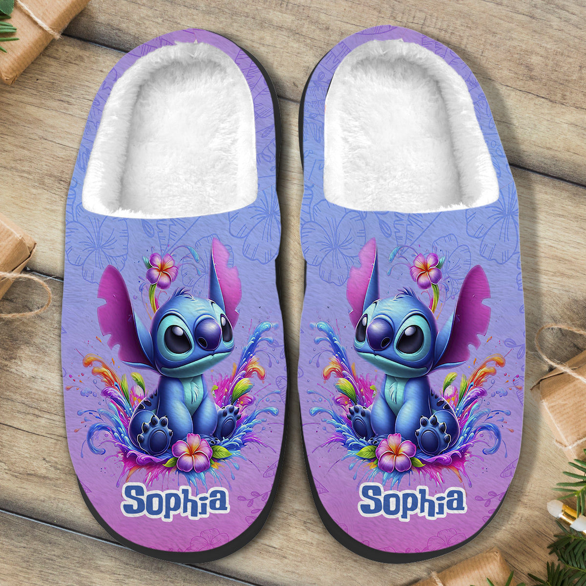 Personalized Cozy Slippers with Custom Name for Kids