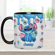 Load image into Gallery viewer, Personalized Ohana Accent Mug Custom Name Gift for Birthdays
