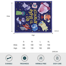 Load image into Gallery viewer, Personalized Flannel Blanket with Joyful Design for Kids
