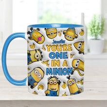 Load image into Gallery viewer, Personalized Minion Accent Mug Custom Name Gift for Birthday
