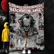 Load image into Gallery viewer, Personalized Horror Movie Blanket Custom Design Gift for Halloween
