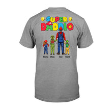 Load image into Gallery viewer, Personalized Super Daddio T-Shirt and Hoodie Gift for Dad
