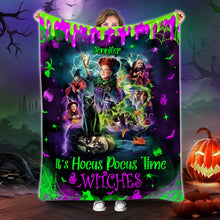 Load image into Gallery viewer, Personalized Witches Blanket Custom Name Halloween Gift
