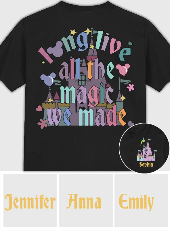 Long Live All The Magic We Made - Personalized Mouse T-shirt And Hoodie