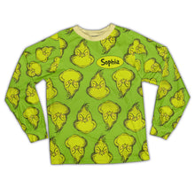 Load image into Gallery viewer, Personalized Grinch Pajama Set for Kids | Christmas Gift
