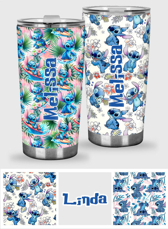 Personalized Ohana Tumbler Custom Name Summer Vibes Gift