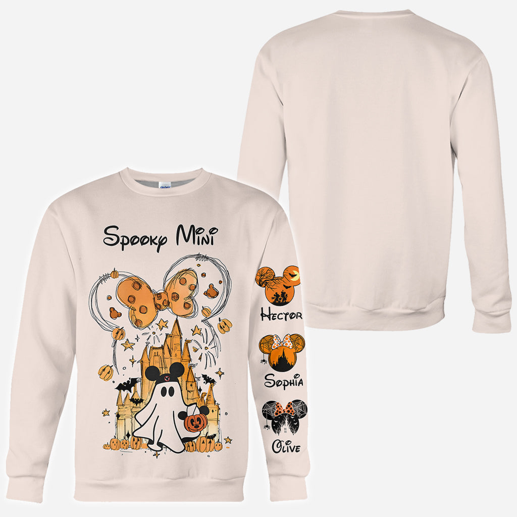 Personalized Halloween All Over Shirt Custom Name Gift for Mom