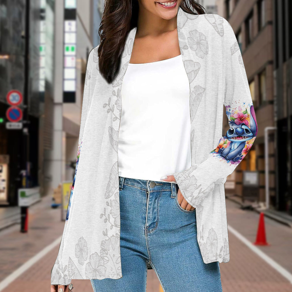 Personalized Ohana Cardigan with Stitch Design for Women