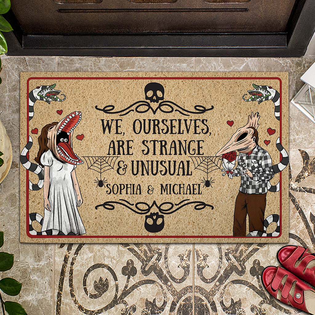 Personalized Doormat We Ourselves Are Strange & Unusual Gift for Couples