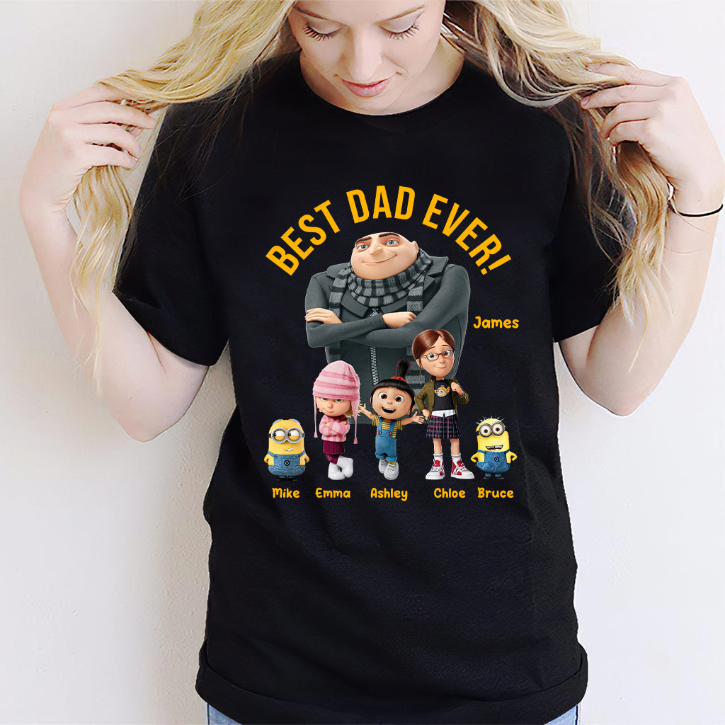 Personalized Best Dad Ever T-shirt & Hoodie Gift for Father's Day