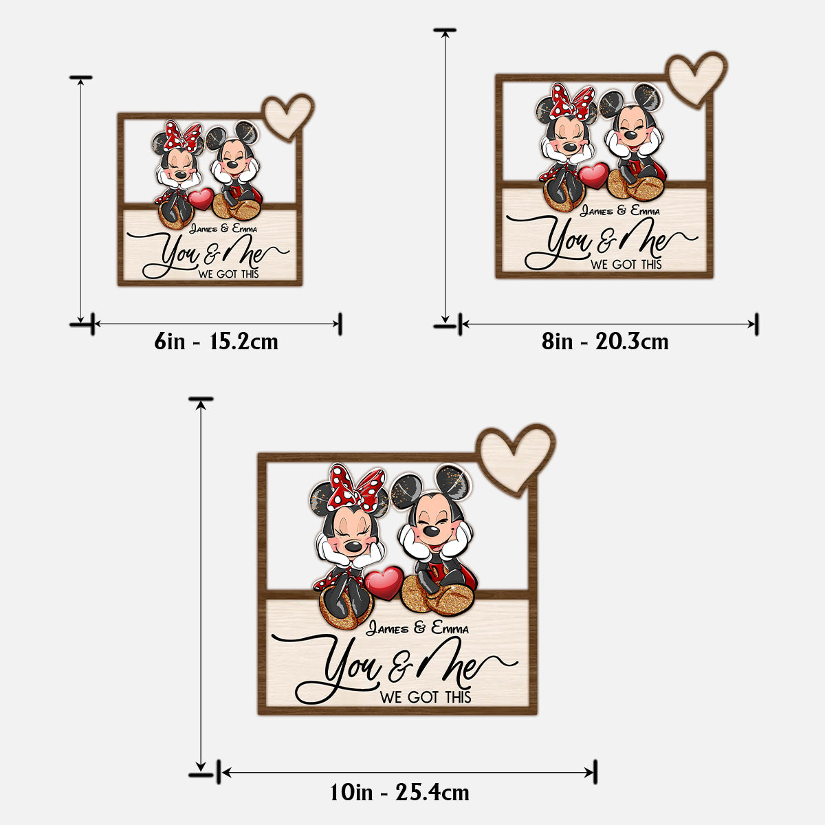 Personalized Mickey Mouse Ears Wood Sign Custom Name Gift