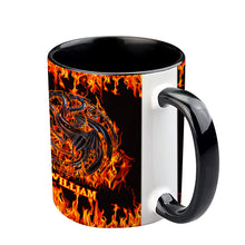 Load image into Gallery viewer, Personalized Fire &amp; Blood Game Accent Mug Custom Name Gift
