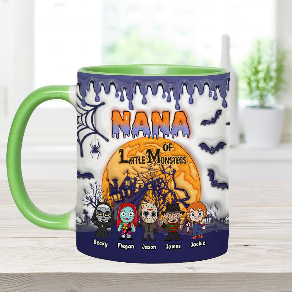 Personalized Halloween Mug for Grandma of Little Monsters