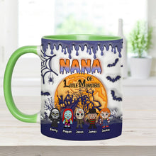 Load image into Gallery viewer, Personalized Halloween Mug for Grandma of Little Monsters
