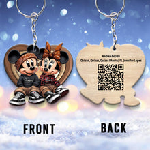 Load image into Gallery viewer, Personalized QR Code Keychain for Couples - Unique Gift
