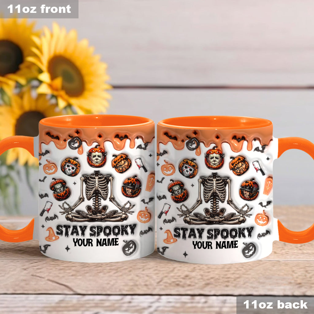 Personalized Stay Spooky Accent Mug Custom Name Gift