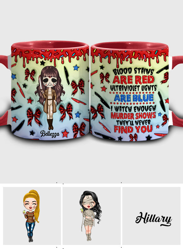 Personalized Accent Mug for Murder Mystery Lovers - Fun Gift