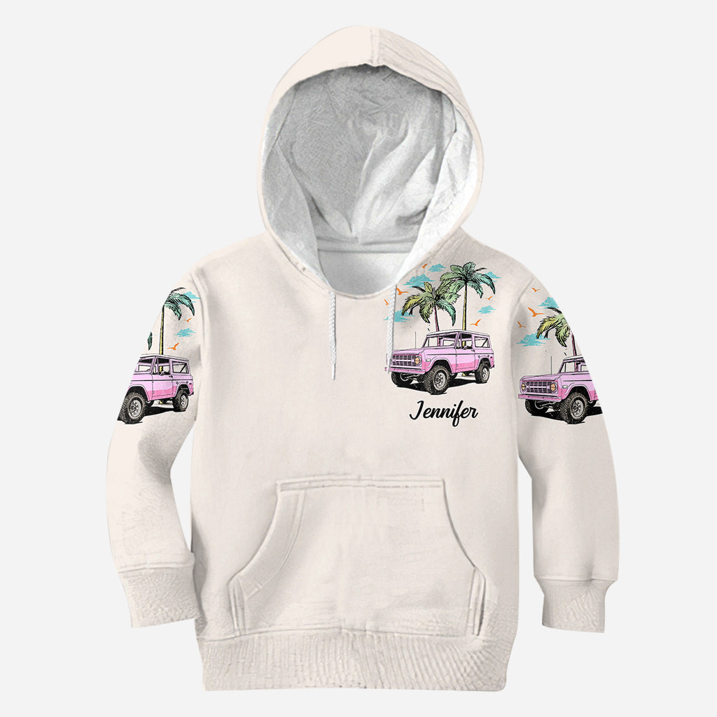Personalized Sunset Chaser All Over Shirt with Custom Name for Beach Lovers