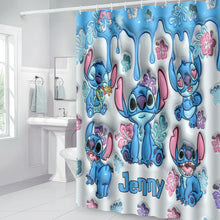 Load image into Gallery viewer, Personalized Ohana Bathroom Curtain &amp; Mats Set for Kids
