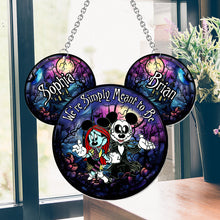 Load image into Gallery viewer, Personalized Mouse Suncatcher Ornament for Couples | Unique Gift Idea
