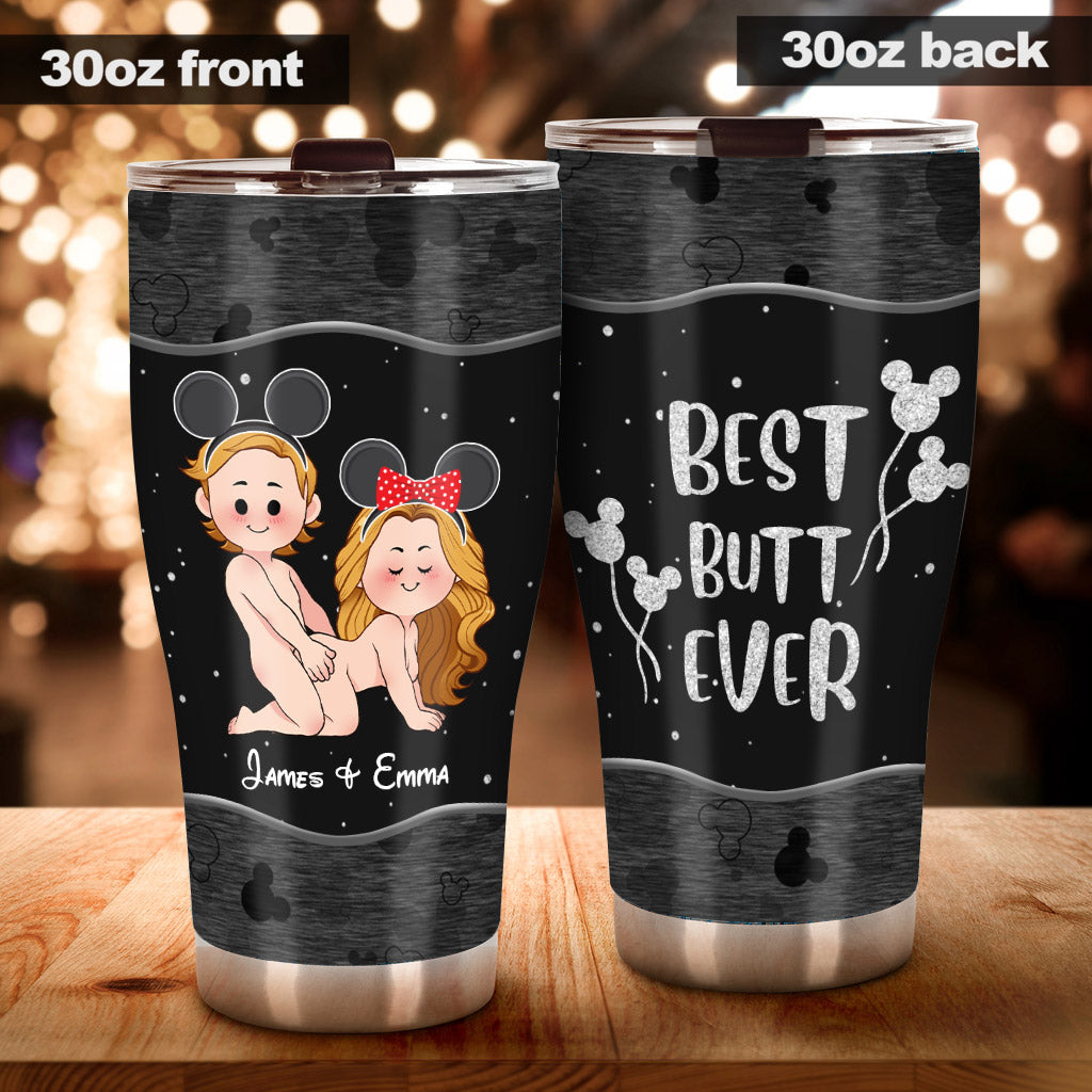 Personalized Naughty Mouse Tumbler Custom Name Gift for Couples