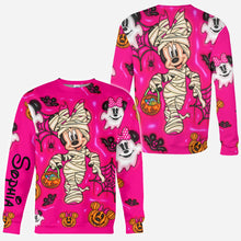 Load image into Gallery viewer, Personalized Halloween All-Over Shirt Custom Name Gift

