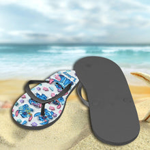Load image into Gallery viewer, Personalized Ohana Flip Flops Custom Name Beach Gift

