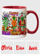 Load image into Gallery viewer, Personalized Grinch Accent Mug Custom Name Holiday Gift
