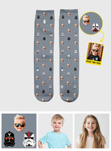 Load image into Gallery viewer, Personalized Dad Socks with Custom Photos for Father's Day Gift
