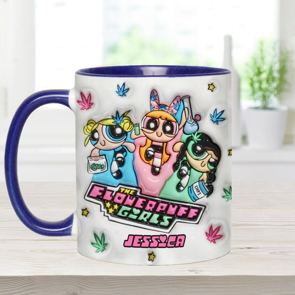 Personalized Weed Accent Mug Custom Name Gift for Her