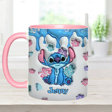 Load image into Gallery viewer, Personalized Ohana Accent Mug Custom Name Gift for Birthdays
