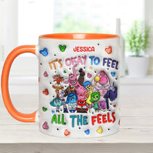 Load image into Gallery viewer, Personalized Ceramic Accent Mug Custom Name Feelings Gift
