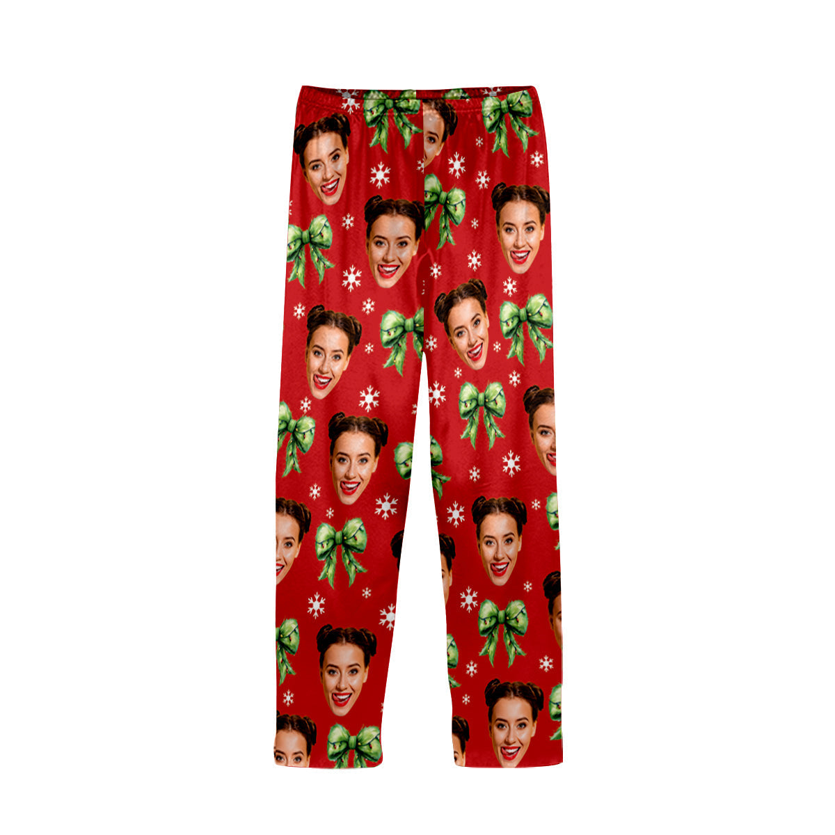 Personalized Christmas Button Down Pajama Set Cute Gift Idea