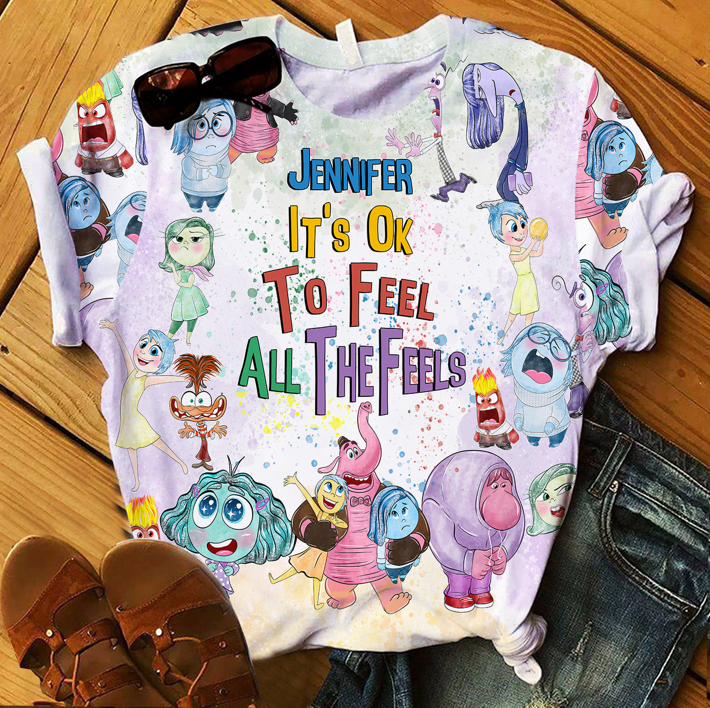 Personalized All Over Shirt Custom Name Perfect Gift for Birthday & Graduation