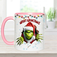 Load image into Gallery viewer, Personalized Merry Grinchmas Accent Mug Custom Name Gift

