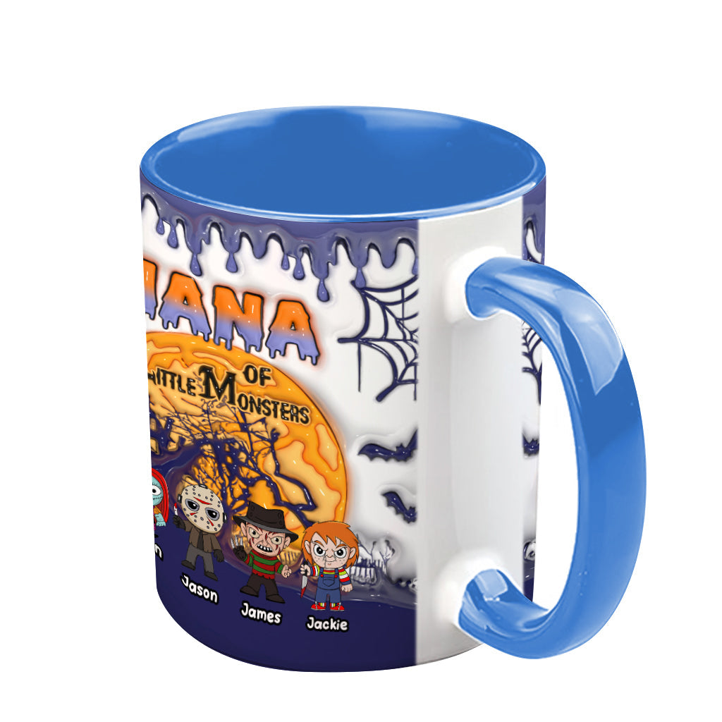 Personalized Halloween Mug for Grandma of Little Monsters